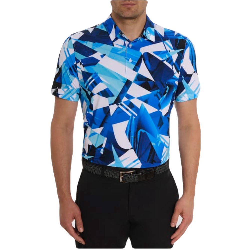 LIKE NEW Robert Graham Driftwood Knit Polo Size XXL